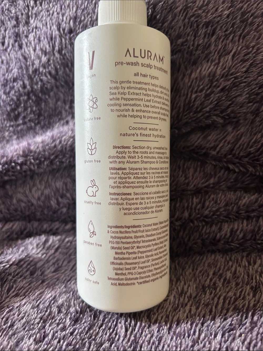 New ALURAM pre-wash Scalp Treatment 8 oz